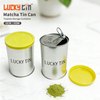Factory Price Custom Food Grade Tinplate Storage Container Cylinder Metal Can Packaging Premium Matcha Tin With Pull Ring