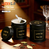 Factory Direct Custom Tinplate Canister Mini Round Metal Can Packaging Chinese Tea Tin With Airtight Double Lids