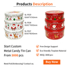 Factory Supply Custom Tinplate Jar Storage Container Cylindrical Shape Metal Packaging Stackable Food Grade Candy Tin Box