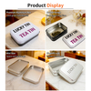 Certified Factory Custom Metal Storage Container Rectangle Tea Case Packaging Food Grade Small Aluminum Box for Tea Coffee Soap