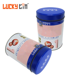 Factory Custom Tinplate 800g Baby Milk Powder Packaging Cylinder Empty Metal Milk Powder Tin Can For Milk Powder