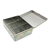 Custom Tinplate Container Rectangle Metal Gift Packaging Tea Bag Tin Box For Chinese Tea