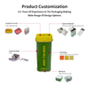 High Quality Custom Tinplate Storage Box Mints Metal Can Packaging Lid Hinged Tin Container Vertical Rectangle Mint