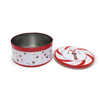 Luckytin Factory Custom Tinplate Can Storage Container 8 Inch Round Metal Tin Box Cookie Christmas Packaging Jar