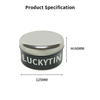 Custom Logo Empty Tinplate Storage Container Round Shape Metal Packaging Empty Tin Cans With Lids
