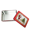 Custom Printed Rectangular Christmas Tin Box Food Grade Biscuit Tin Container