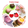 Popular Custom Printing Tinplate Case Packaging Valentines Day Metal Box/Can Empty Food Safety Gift Tin Heart Shaped Container