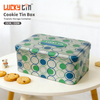 Customized Design Tinplate Assorted Biscuits Packaging Rectangular Sublimation Large Metal Bulk Cookie Tins With Arab Designed