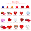 Luckytin Factory Custom Tinplate Packaging Love Shape Metal Can Empty Red Small Tin Heart Box For Valentines Day With Lid