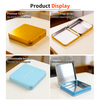 Factory Custom Tinplate Storage Container Rectangular Metal Case Small Cigarette Food Grade Tin Box With Hinge Cover