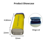 High Quality Custom Tinplate Storage Box Mints Metal Can Packaging Lid Hinged Tin Container Vertical Rectangle Mint