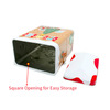 New Product Irregular House Shaped Christmas Gift Tin Can Custom Tinplate Storage Container Metal Christmas Box