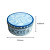Customized Design Christmas Storage Container Round Metal Tin Can Christmas Candy Box for Gift Candy Cookie Package
