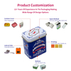 Wholesale Custom Coloured Tinplate Packaging Rectangle Small Metal Box Business Spice Tin New Model for Spice And Tea