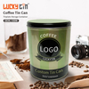 Manufacture Custom Tinplate Storage Container Round Shape Metal Box Empty Tin Coffee Beans Coffee Cans With Lid