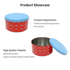 Fashion Design Custom Tinplate Container Round Shape Metal Can Packaging Box Big Size Gift Empty Tin Jar for Food