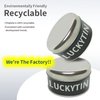 Custom Logo Empty Tinplate Storage Container Round Shape Metal Packaging Empty Tin Cans With Lids