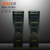 China Manufacture Wholesale Brandy Tinplate Storage Container Rectangle Whisky Metal Packaging Empty Tin Luxury Wine Box