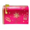 Factory Custom Metal Mailbox Packaging Christmas Cookies Tin Food Grade Tin Cans With Lid Hinged