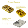 81*57*14mm Premium Quality Tinplate Storage Container Rectangle Small Hinged Metal Box Packaging Tin Can Supplier