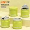 Factory Direct Deal Custom Airtight Matcha Tea Tinplate Packaging 30g Metal Storage Container Empty Matcha Tin for Matcha