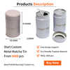 China Manufacture Wholesale 60mm in Diameter Cans Airtight Food Grade 30g Metal Packaging Custom Matcha Tin Container