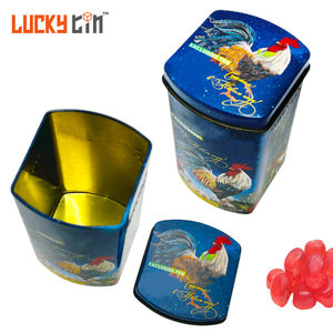 Custom Luxury Sugar Tinplate Storage Container Irregular Shape Sweet Metal Box/Can Sublimation Kid Candy Package Tin