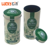 Wholesale Custom Tinplate Tube Packaging Food Grade Coffee Powder Black Tea Tin Can With Lid