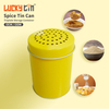 Wholesale Custom Tinplate Packaging Container Metal Cylindrical Canister Reyclable Pepper Tin Spice Jar