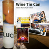 Luckytin Factory Custom Tinplate Storage Container Metal Cylinder round Box empty Cans Luxury Wine Packaging Tin for Wine