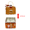 Factory Direct Custom Decorative Holidays Tinplate Packaging Novel Storage Container Houses Shape Tin Metal Christmas for Food