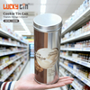 High Quality Custom Cylinder Emboss Cookie Tin Can Box for Biscuit Packaging Metal Cans Food Grade Storage Cookie Tins