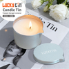 Factory Custom Tinplate Jar Storage Container Empty Round Metal Box Simplicity Can Massage Candle Tins With Pouring Spout