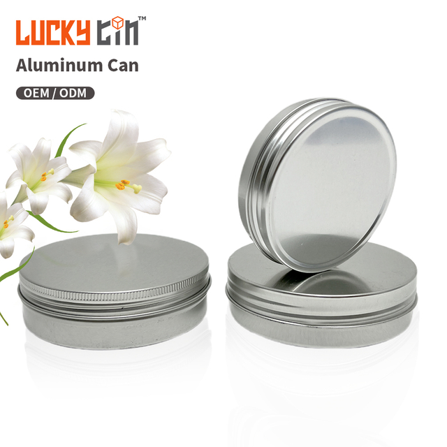 Tinplate Packaging Factory Customized Design Metal Jar Storage Container Empty Small Round Aluminum Can With Screw Cover