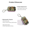 56*38*21mm Custom Luxury Mini Tinplate Case Storage Container Rectangle Metal Can Hinge Small Makeup Keychain Tin Box