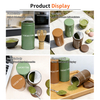 Wholesale Custom Matcha Powder Tinplate Can Airtight Ceremonial Grade Metal Packaging High Level Matcha Tin Can