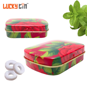 Luckytin Factory Custom NO-Plastic Tinplate Storage Container Wrapped Food In Metal Case Mint Tin Box With Hinged