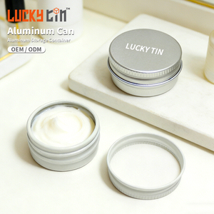 Factory Custom Metal Can Packaging Small Round Storage Container Screw Cover Luxury Empty Cosmetic Aluminum Jar for Cosmetic