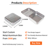 Factory Wholesale Custom Storage Container Square Shape Metal Packaging Hinge Cover Ease Open Soap Aluminum Box for Tea Coffee
