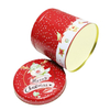 Custom Printing Tinplate Can Food Grade Tin Can Packaging Round Metal Box For Christmas