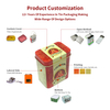Factory Custom Cheap Tinplate Flavorings Container Rectangle Condiments Metal Can Wholesale Magnetic Tins Spice Package Box