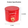 Tin Can Supplier Custom Tinplate Packaging Round Shape Metal Box Food Grade Muffin Biscuit Cookie Cake Tins for Food Packaging