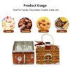 Factory Direct Custom Decorative Holidays Tinplate Packaging Novel Storage Container Houses Shape Tin Metal Christmas for Food