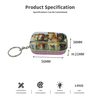 56*38*21mm Custom Luxury Mini Tinplate Case Storage Container Rectangle Metal Can Hinge Small Makeup Keychain Tin Box