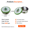 Popular Custom Printing Tinplate Storage Container Metal Round Tin Box Food Grade Can Packaging Dream Cake Tin With Lids