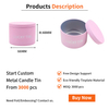Source Factory Custom Tinplate Storage Container Round Shape Metal Packaging Mini Empty Colorful Candle Tin Can for Candle