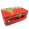 Factory Custom Tinplate Box Rectangle Small Metal Lunch Box Christmas Tin Lunch Box With Handle