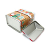 New Product Irregular House Shaped Christmas Gift Tin Can Custom Tinplate Storage Container Metal Christmas Box