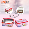 Dongguan Manufacturer Custom Tinplate Packaging Holidays Ornament Metal Case Pink Rectangle Gift Tin Christmas Music Box