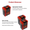 Manufacture Custom Tinplate Seasonings Storage Container Rectangle Condiments Metal Can Vintage Tins Spices Box With Red Lid